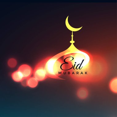 Harika EID Mübarek ile cami üst tebrik