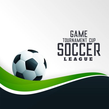 Yeşil dalga ile futbol arka plan