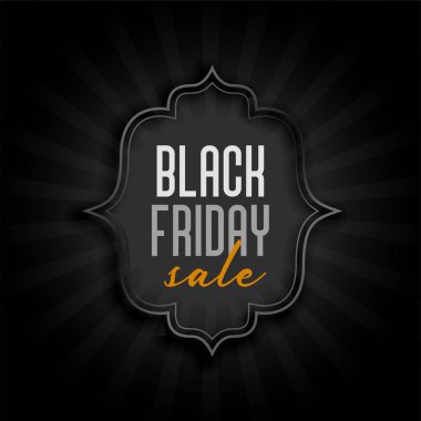 Kara Cuma bayram indirimi afişi tasarımı