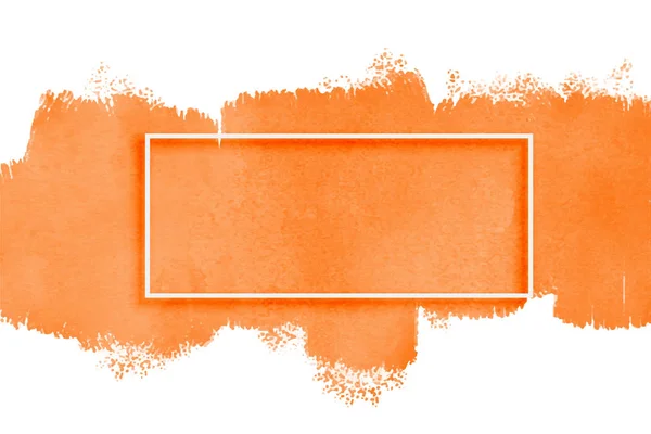 Pomarańczowy akwarela tekstury z przestrzeni tekstowej — Wektor stockowy