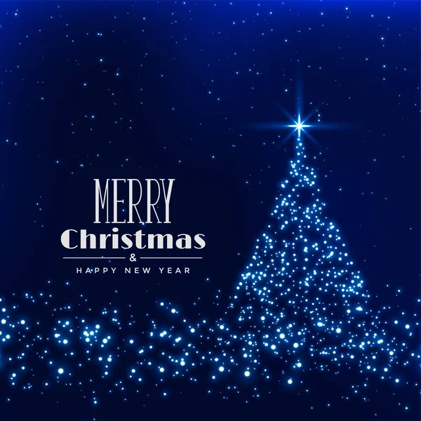 Işıltılı arka plandan yapılmış mutlu noel ağaçları