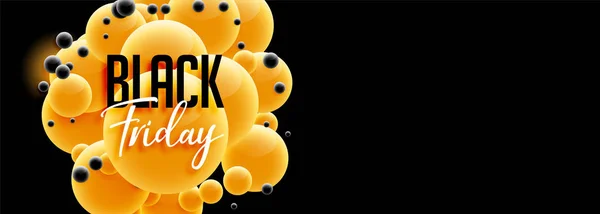 Beautiful black friday banner design in 3d style — Stock Vector