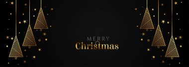 Mutlu Noeller Güzel altın ve siyah bayrak tasarımı