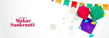 Hint uçurtması festivali Makar Sankrati bayrak tasarımı