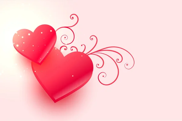 Fond de coeur rose pour la Saint Valentin heureux — Image vectorielle