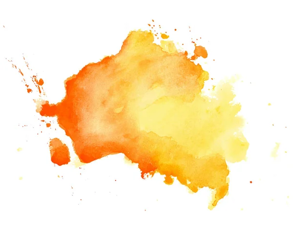 Abstrait jaune aquarelle dessiné à la main texture fond — Image vectorielle