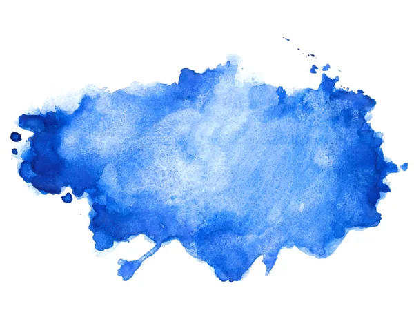 Abstrakt blau Aquarell Fleck Textur Hintergrund Design — Stockvektor