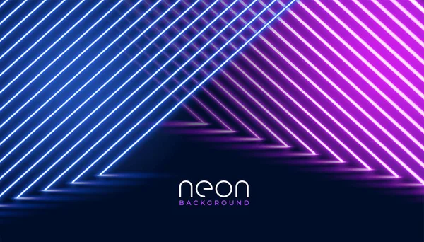 Неонові діагональні лінії фіолетовий і рожевий фон — стоковий вектор