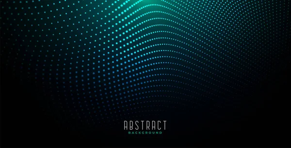Abstract digital particles background with glowing light — 스톡 벡터