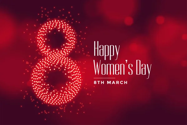 Schöne glückliche Frauentag Wünsche Karte Design Hintergrund — Stockvektor