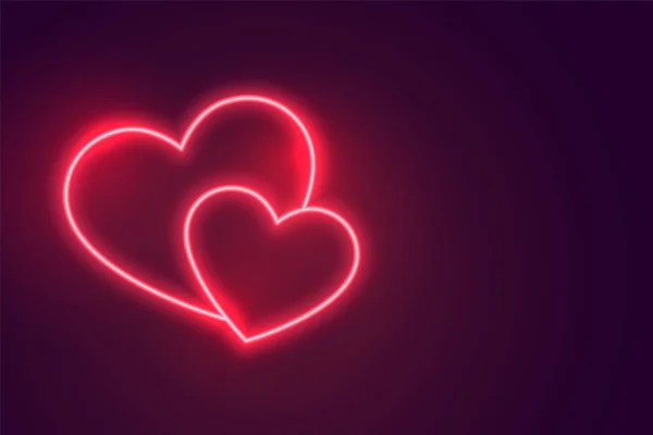 Deux cœurs romantiques connectés les uns aux autres — Image vectorielle