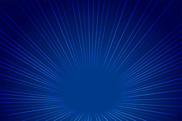Blaue Technologie Stil Perspektive Zoomlinien Hintergrund — Stockvektor