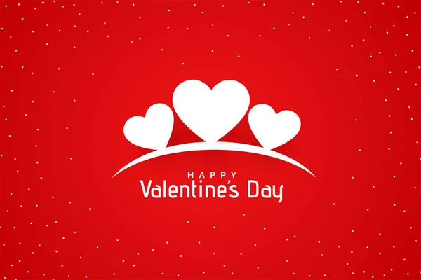 Elegáns boldog Valentin nap szív háttér tervezés — Stock Vector