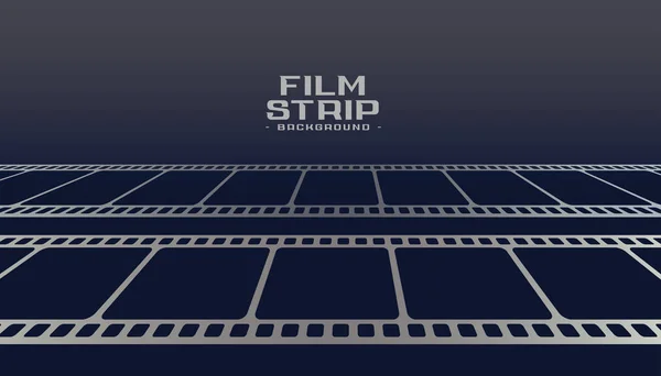 Kino film strip rolle perspektive hintergrund design — Stockvektor