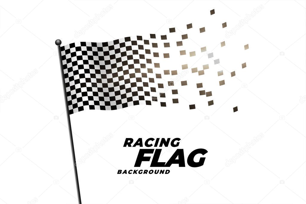 racing checkered flag background design