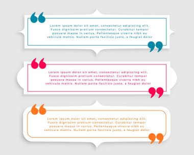 three vintage style quotes template design set