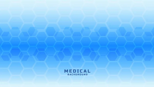 Lékařské vědy banner v šestiúhelníkovém vzoru designu — Stockový vektor
