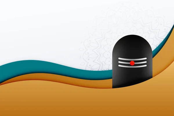 Seigneur shiva shivling shivratri festival fond design — Image vectorielle