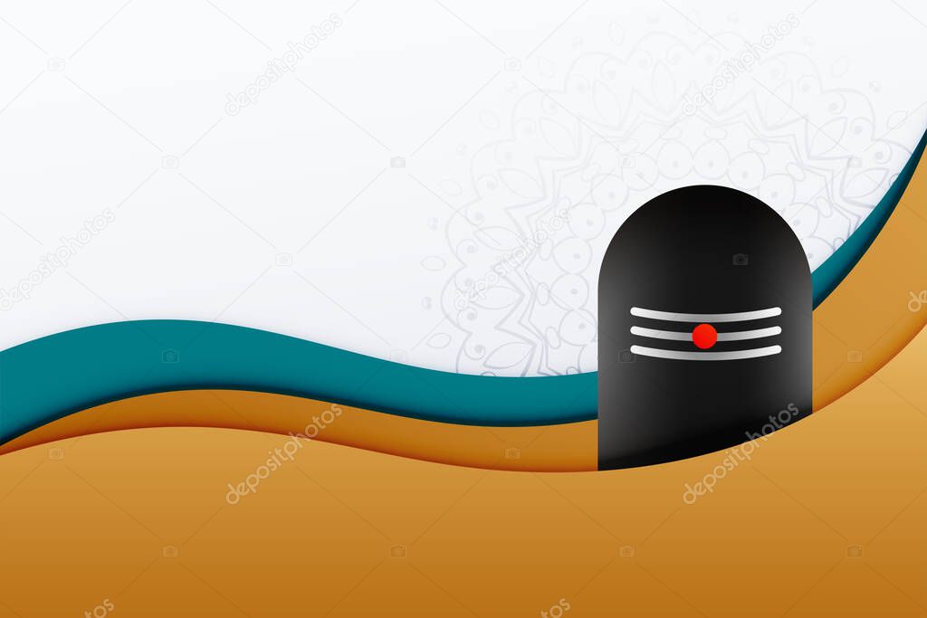 lord shiva shivling shivratri festival background design