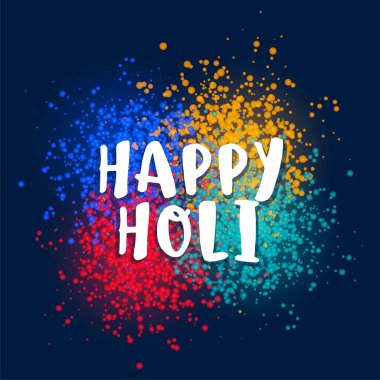 Mutlu Holi festivali için renk dağılımı