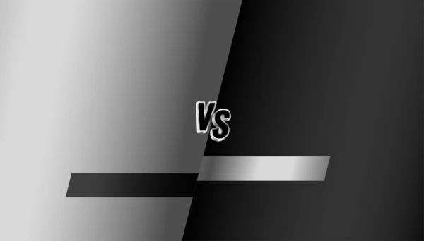 Lucha de batalla en negro y gris versus fondo — Archivo Imágenes Vectoriales