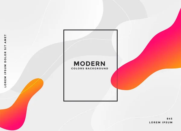 Moderne vloeistof abstracte levendige achtergrond ontwerp — Stockvector
