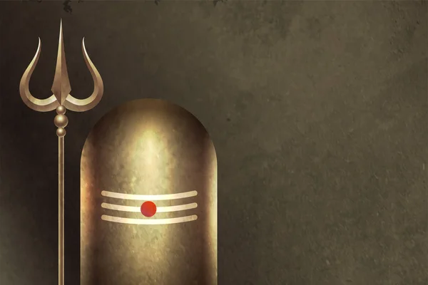 Traditionell hindu lord shiva shivling bakgrund design — Stock vektor