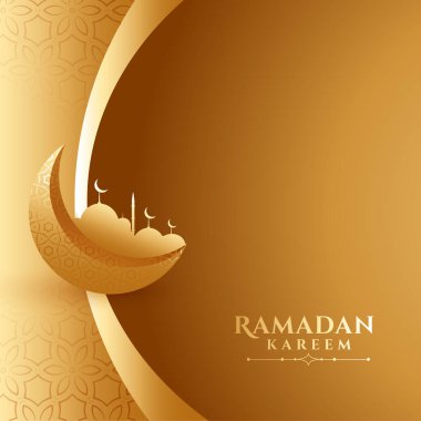 Ramazan Kareem 3d tarzı altın sırtlı tasarım