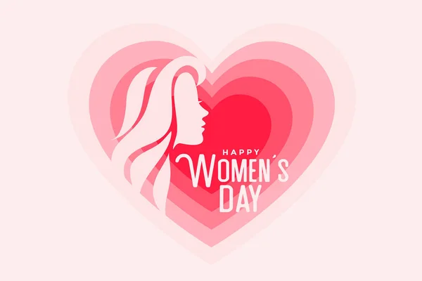 美しい幸せな女性の日のイベントポスターデザイン — ストックベクタ