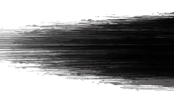 Svart Handmålade Grunge Pensel Stroke Bakgrund — Stock vektor