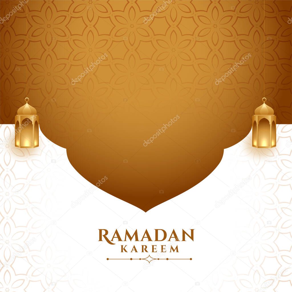 stylish ramadan kareem background with text space