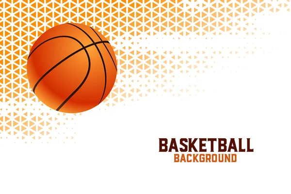 三角形のパターンを持つバスケットボール選手権大会の背景 — ストックベクタ