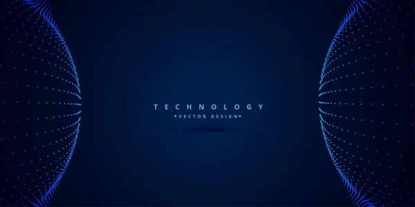 デジタル科学技術の背景デザイン — ストックベクタ