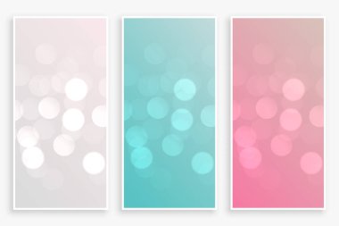 Üç renkli güzel bokeh bayrakları