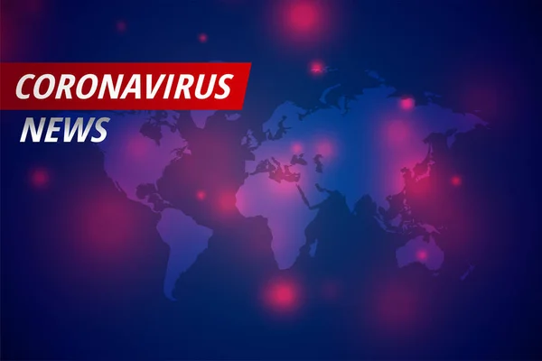 Covid Coronavirus Noticias Último Concepto Con Espacio Texto — Vector de stock