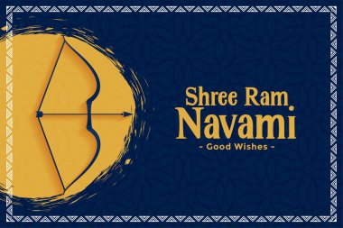 Shree ram Navami Hint festivali kart tasarımı
