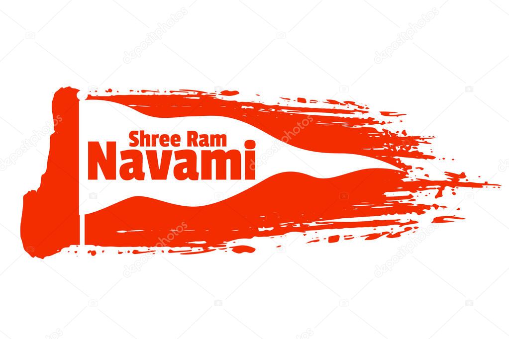 shree ram navami festival wishes card design