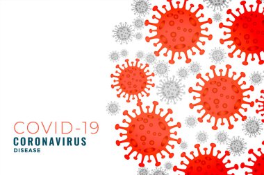covid-19 koronavirüs enfeksiyonu patlama patlaması arkaplan tasarımı
