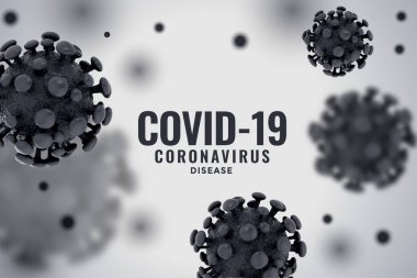 3D koronavirüs enfeksiyonu covid-19 salgın geçmişini yaydı