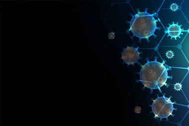 metin alanı ile coronavirus covid-19 arkaplanı