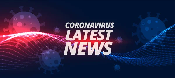 Останні Новини Оновлення Пандемії Коронавірусу 2019 Року — стоковий вектор