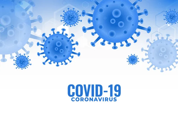 Covid19 Coronavirus Infektion Verbreitet Pandemischen Hintergrund Design — Stockvektor