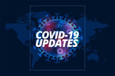covid-19 virüs hücre şablonu ile arkaplanı günceller