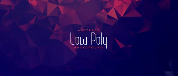 Abstract Duotone Laag Poly Geometrisch Banner Ontwerp — Stockvector