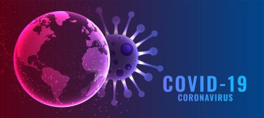 küresel koronavirüs enfeksiyonu konsept arkaplan tasarımı