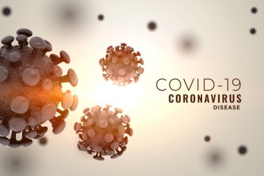 Covid19 Coronavirus isimli roman salgın arka plan tasarımı yayıyor