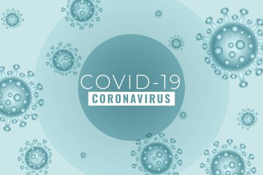 roman Coronavirus covid19 salgın arkaplan tasarımı