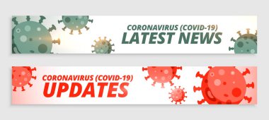 Coronavirus en son haberler ve güncel pankart tasarımı