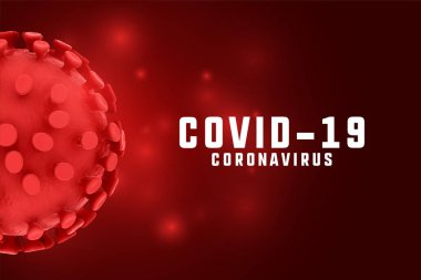 Coronavirus kırmızı gölgelerde 19 salgın arkaplanı