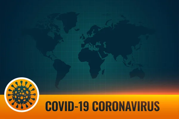 Covid19 Коронавірус Нижній Третій Фон Текстовим Простором — стоковий вектор